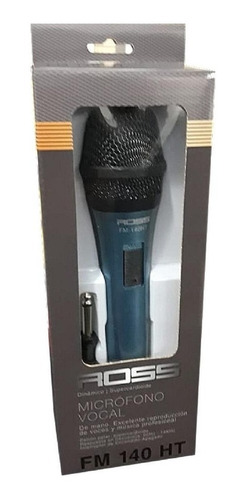 Microfono Ross Fm140ht Dinamico Para Voz Karaoke + Cable