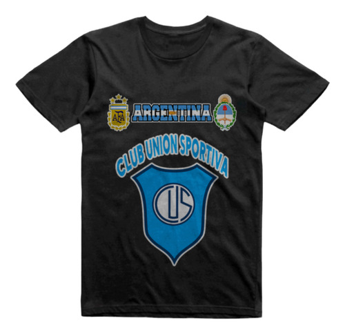 Remera Infantil Negra Union Sportiva Recreo Catamarca