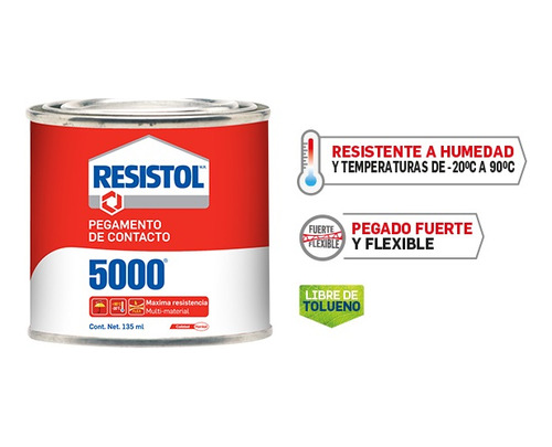 Pegamento Contacto 135ml 4.56oz Base Solv Resistol 2373798