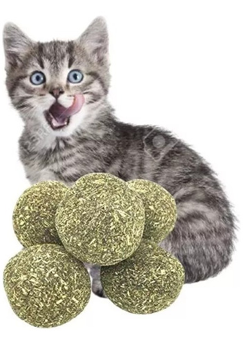 Catnip X5 Bolas Giratorias Para Gatos Hierba Gatera