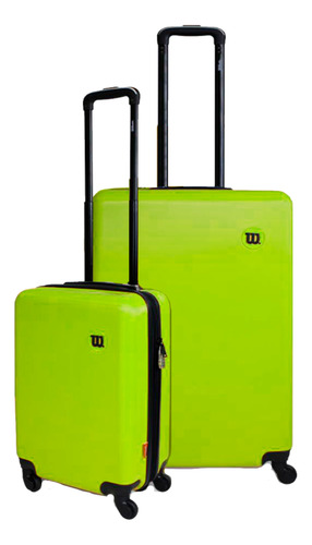 Set De Maletas Plain Wilson 24  20  4 Ruedas