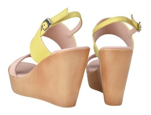 Sandalias Taco Chino De Mujer De Cuero Lappas - Ferraro