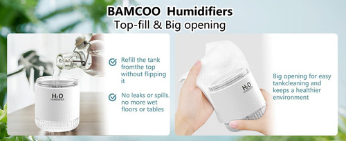 Mini Humidificador Para Recámara Portátil Luz Nocturna 2 Mod