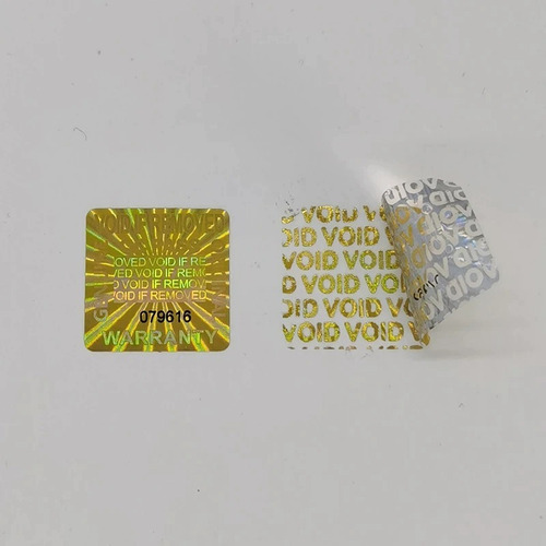 200 Sellos Control Calidad Numerados Void Garantía 20x20mm