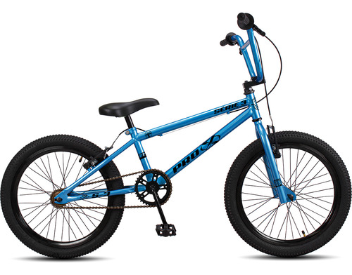 Bicicleta Bmx Pro-x Aro 20 Freios V-brakes Pneu Balão Cor Serie 3 Azul Metal Tamanho Do Quadro Único