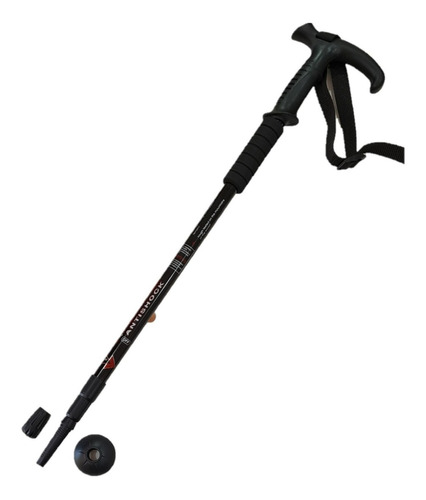 Baston De Trekking Extendible 3tramos 305grs 1,35cm Negro