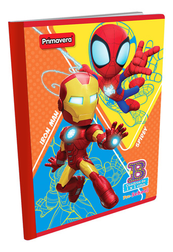 Cuaderno Cosido Pre-school B Spidey Con Iron Man