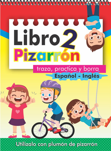 Libro Pizarrón Las Silabas (español  Inglés) Escribe Y Borra