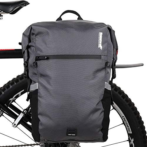 Bolsa De Bicicleta Impermeable Alforja Mochila Convertible -