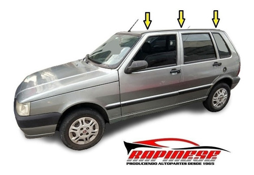 Molduras Techo Fiat Uno 5p 1997 Adhesivas X2 Rapinese