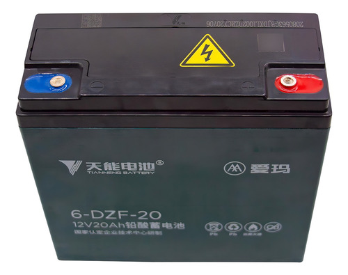 Kit Bateria Ciclo Profundo 12v 20ah 6dzf20 - 6 Unidades