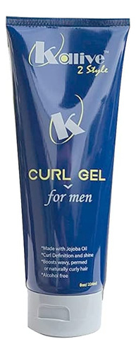 Kalive Curl Gel Para Hombres 8 Oz Pelo Rizado, Definici&oac.