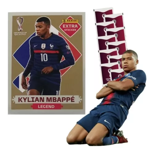 Figurinha Copa Do Mundo Qatar 2022 Mbappé Dourado Ouro Gold