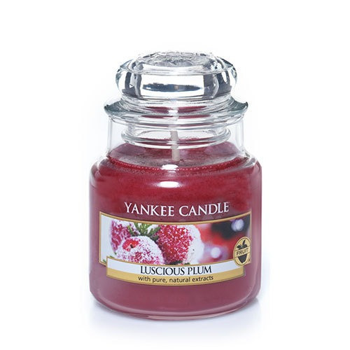 Vela Aromática Small Jar Luscious Plum Yankee Candle
