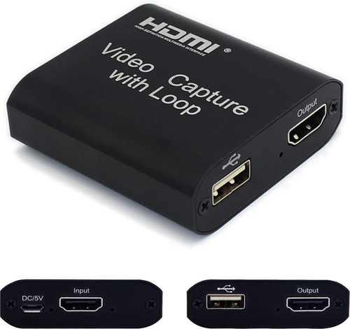 Capturadora De Video Usb 3.0 Hdmi Capture Con Loop Out 4k 2k