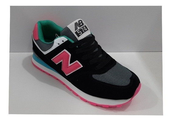 new balance negras y verdes