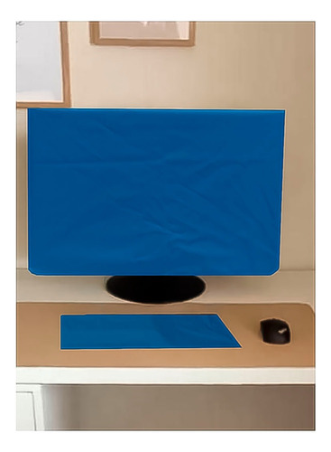 Kit Funda Negra Pc All In One Con Cierres. Impermeable Color Azul Marino