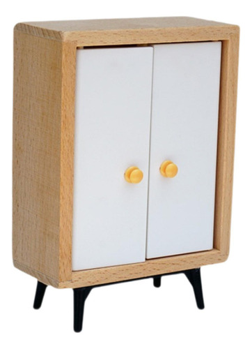 Armario De Casa De Muñecas A Escala 1:12, Mini Muebles De