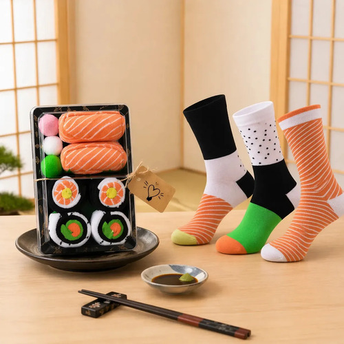 Kit Meias Unissex 3 Pares Caixa Presente Artestore