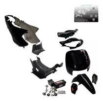Comprar Kit Plasticos Para Honda Biz 110 Negro + Tornillos Calcos