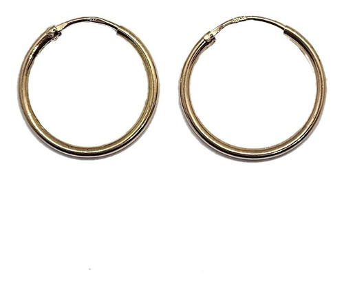 Aros Argolla Oro 18k Nacional 20mm