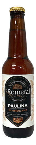 Cerveza Artesanal El Romeral Paulina Blonde Ale 355 Ml