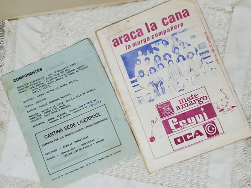 Araca La Cana Carnaval 1982/1988 Murga Letras (Usado)