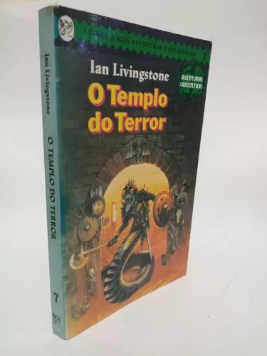 Rpg Solo O Templo Do Terror Por Ian Livingstone - Livros Jogos Aventuras  Fantásticas #7 - Editora Marques