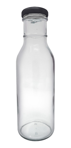 Botella De Vidrio Bbq Jugo 350 Ml 12 Oz 25 Pz