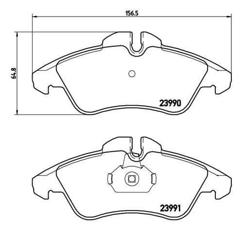 Balatas Delanteras M Benz Vito 110 Td Bus 2.3 96-03 Brembo L