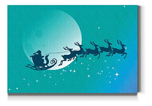 Renditions Galeria Santa And Sleigh Silhouette Wall Fjzsl