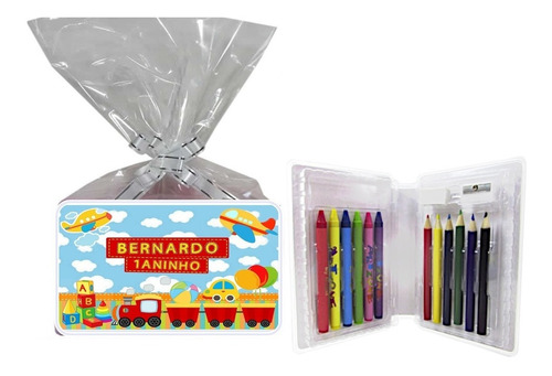 Lembrancinhas Aniversário Estojo Maleta De Pintura Kit 10un