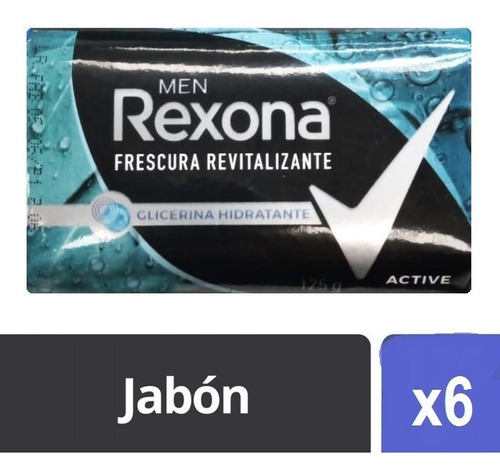 Jabon En Barra Rexona Active X6