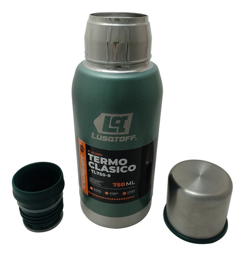 Termo Acero Inoxidable 750 Ml Tapón Pico Cebador Frio Calor