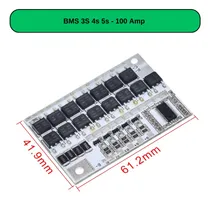 Comprar Bms 5s  Baterías De Litio 21v 100a + Medidor Nivel Bateria