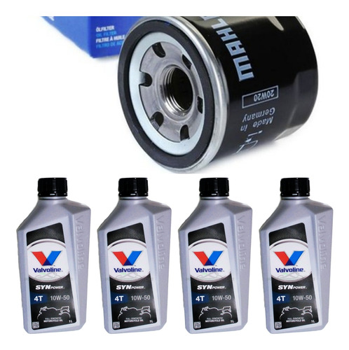 Kit Service Moto Filtro + 4 Aceites Honda Cbr 600 1000 Mahle