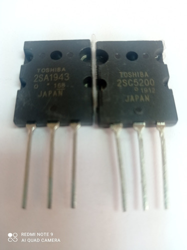 Imagen 1 de 1 de Transistores 2sc1943 Y 2sa5200 Combo