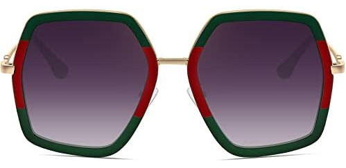 Wowsun Gafas De Sol De Moda De Gran Tamaño Para Mujer Tonos