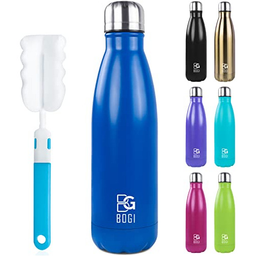 Bogi 17oz Insulated Water Bottle Double Wall Vacuum Stainles