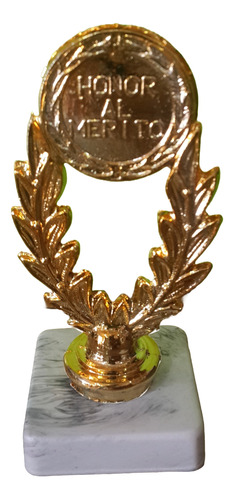 Trofeo Plástico Standard Honor Al Mérito 10cm Souvenir