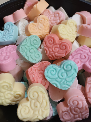 Jaboncitos De Glicerina Corazón Tramado X 20 Un. Souvenirs