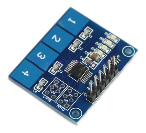 Teclado Touch Capacitivo 4 Teclas P/ Arduino Avr Pic Arm Esp