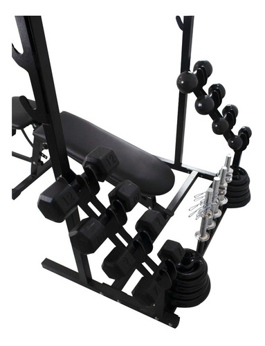 Imagem 4 de 7 de Banco Rack Supino Megagym Profissional Academia Em Casa