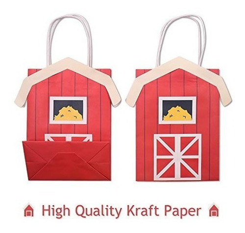 Imagen 4 de 7 de Bolsas De Regalos Para Fiestas De Animales De Granja Regalo