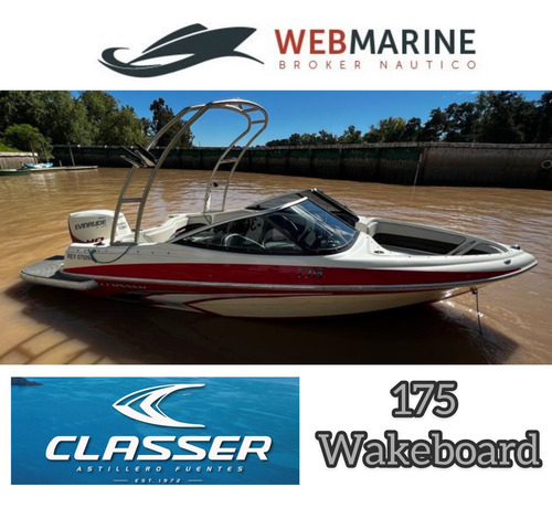 Lancha Open Wakeboard Classer 175 Evinrude 135 Hp