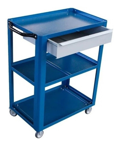Imagem 1 de 3 de Carrinho Porta Ferramentas Organizador 1 Gaveta Preto Fercar