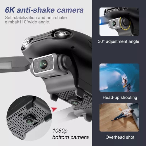 Mini dron 4drc F9 C. 4k Wi-fi M. GPS sin escobillas 5G C/ 3 Bat