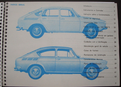 Manual Do Proprietário Vw 1600 Tl - 1973