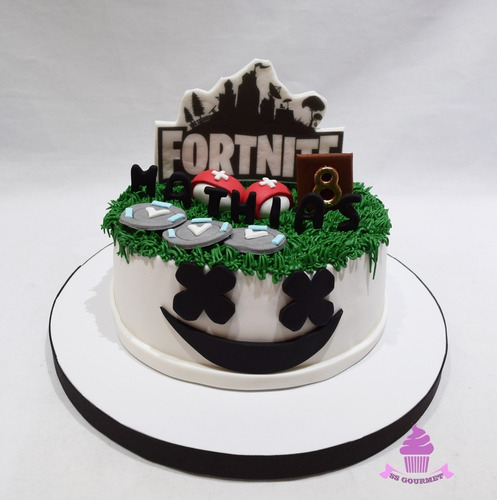 Torta Tematica Fortnite Moneda Pavo Play - Marshmello