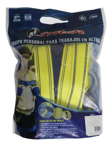 Imagen 3 de 5 de Arnés Seguridad Con Anillo D Espalda Jyrsa Ss-10ac